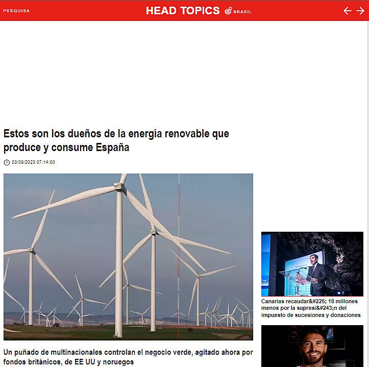 Estos son los dueos de la energa renovable que produce y consume Espaa